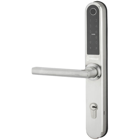 Thirard – Garniture de porte Intelock Multi entraxe 85mm – Carré 8mm – Inox – Compatible bois et aluminium – 78923 (1/5)