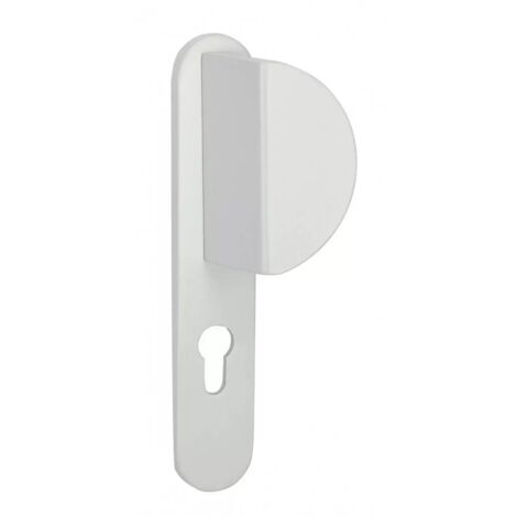 Thirard – Poignée de porte palière Chantilly pour serrure Tribando – Finition blanche – Verrouillage 3 points – Boîtier acier 15/10ème (1/6)