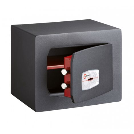Thirard – Coffre-fort à poser Frontenac 17L – Serrure à double panneton 6 gorges – Verrouillage par 2 pênes en acier Ø 18 mm – Protection en acier au manganèse