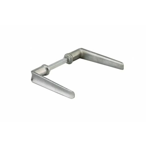 Thirard – Béquille double carré 7mm – Alliage poli pour portes jusqu'à 70mm – Réglage par vis pointeau – Compatible serrure à appliquer et encastrable