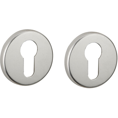 THIRARD - Paire de rosaces trou de cylindre, argent - THIRARD