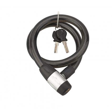 THIRARD - Antivol à clé Scorp, câble acier, moto, 18mmx0.85m, 2 clés, noir - THIRARD