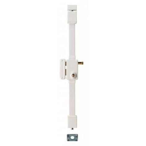 THIRARD - Serrure multipoint à appliquer beluga blanche cr transit 2 à tirage 75 x 130 gauche 4 clés