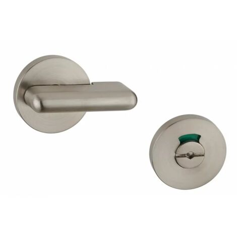 Thirard – Verrou à bouton Ø 50 mm nickel satiné – Pour portes de 12 à 20 mm – Voyant libre/occupé – Garantie 5 ans (1/2)