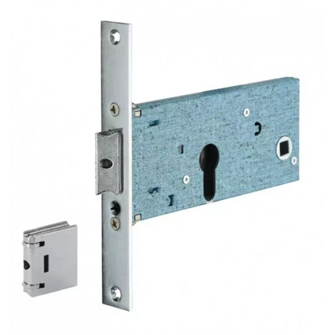 Thirard – Serrure monopoint encastrée pour porte d'entrée – Pêne d. seul – Axe 67mm – Bouts carrés nickelés – Installation facile et sécurisée