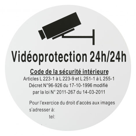 THIRARD - Disque de signalisation Vidéoprojection 24/24, polystyrène rigide adhésif, Ø180mm - THIRARD (1/5)