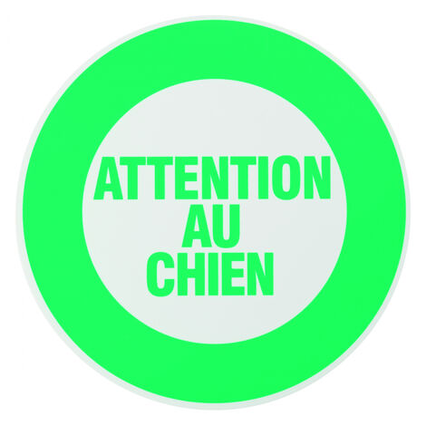 THIRARD - Disque de signalisation Attention au chien, polystyrène rigide adhésif, Ø180mm - THIRARD (1/5)