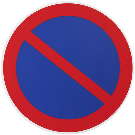 Thirard – Disque de signalisation stationnement interdit Ø180mm – Polystyrène rigide adhésif – Résistant aux intempéries – Pour espaces publics (1/5)