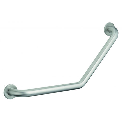 Barre de maintien coudée, inox 304, longueur 350mm, angle 135°, Ø32mm, finition inox brossé - THIRARD
