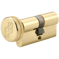 Cylindre de serrure à bouton FTH 5G, 40Bx30mm, cylindre et clés en laiton, 3 clés crantées - FTH