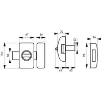 THIRARD - Verrou à bouton Universel pour porte d'entrée, cylindre 45mm, acier, 3 clés, epoxy blanc