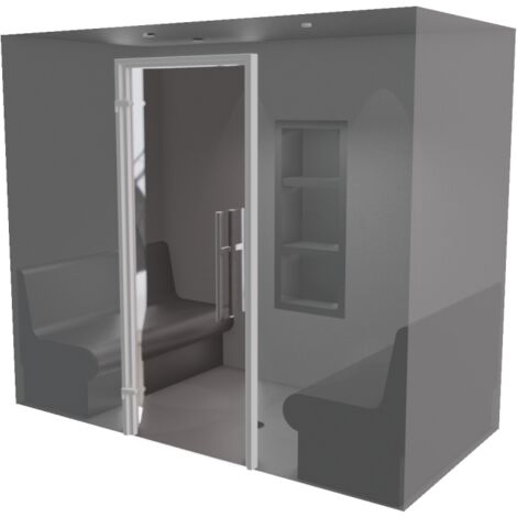 240 x 120 - Hammam kit de construction cabine de douche à carreler avec générateur vapeur
