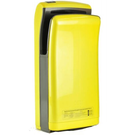 Sèche-mains Vitech automatique à double jet d'air jaune 1200-1800W Séchage rapide
