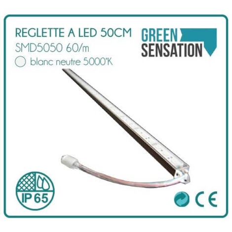 Réglette à LED Blanc Neutre  (5800°K) IP65 50cm