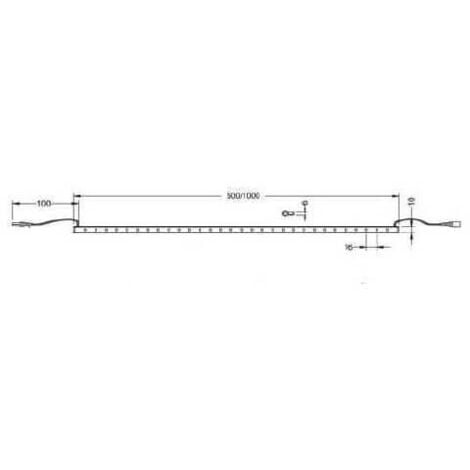 Réglette à LED Blanc Neutre  (5800°K) IP65 50cm