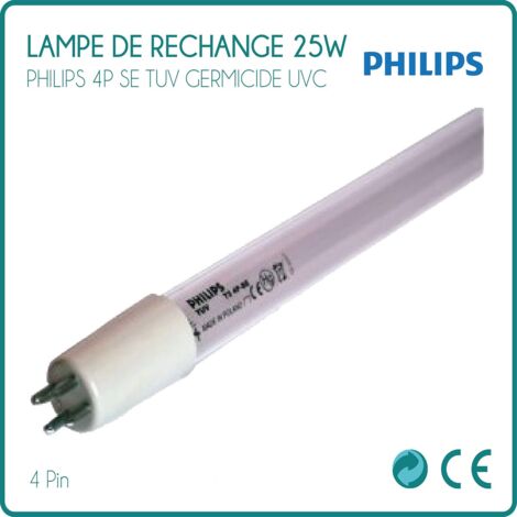 Desineo Lampe UVC 11W Germicide Tube 4P SE PUREWAWE - Désinfection Eau Et Air