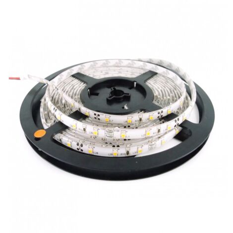 Ruban à LED 5m Blanc chaud résistant aux éclaboussures IP65 (avec transformateur 12V)