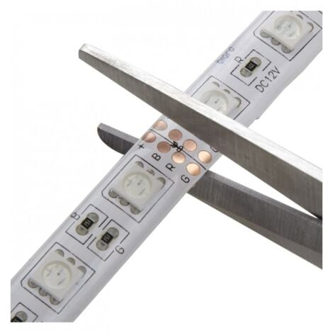 Ruban à LED 5m Blanc chaud résistant aux éclaboussures IP65 (avec transformateur 12V)