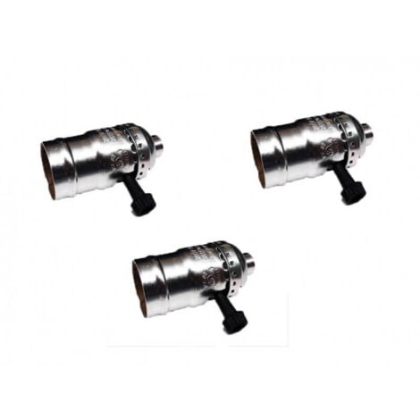 Douille à Vis E27 Bronze Noir Vintage - Interrupteur Chainet