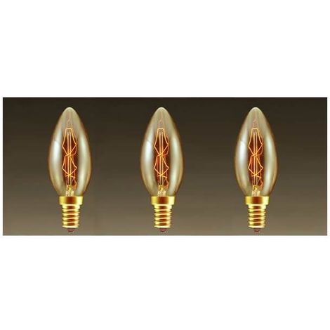 Ampoule vintage bulb Edison E14 C35 incandescente