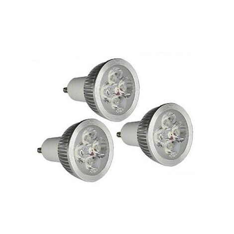 lot de 3 Ampoules à LED GU10  4W haute intensité GreenSensation