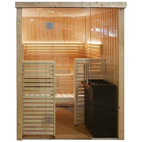 Cabine de sauna Harvia 163,5 x160,7 x 202 cm 2 ou 3 personnes poêle à sauna fournis