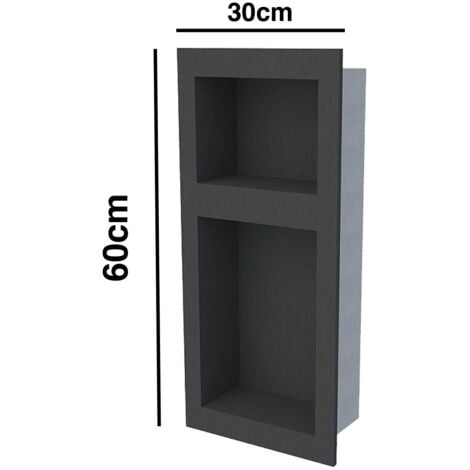 Niche en xps prête à carreler 300 x 510 mm pour hammam salle de bain et tous milieux humides