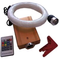 Desineo – Générateur de lumière ciel étoilé 16W RGBW – 200 fibres optiques 5m – Alimentation sécurisée 12V – Résistant à l'humidité