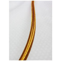 Fil électrique vintage tressé gold look retro en tissu