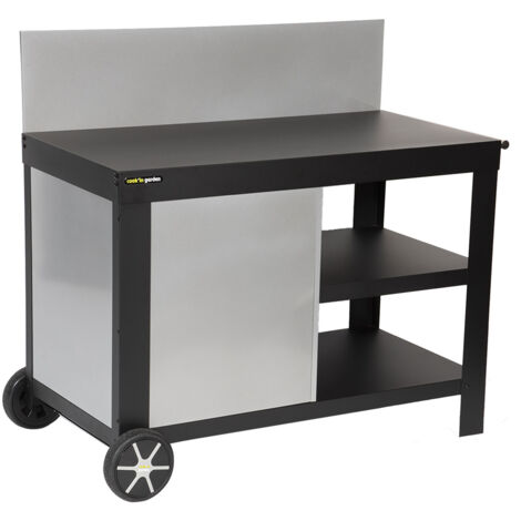 Carrito negro para plancha NOVA