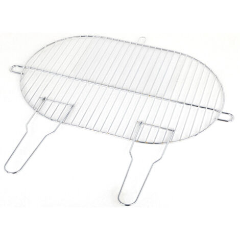 SOMAGIC - Rejilla simple ovalada de acero cromado - 50,5 x 33 cm