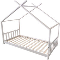 Cama cabaña para niños 190x90cm blanco GASPARD