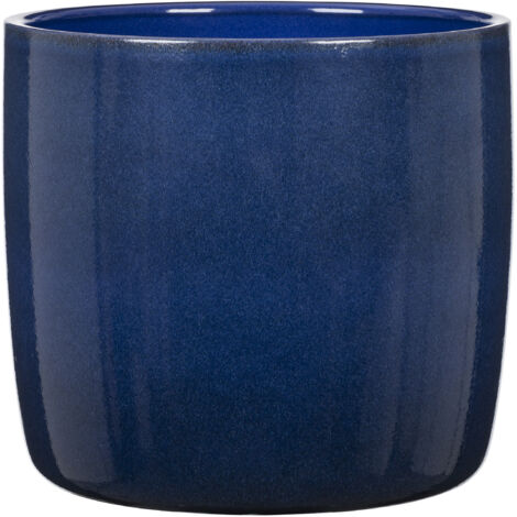 Pot de fleurs en céramique 28 cm – Couleur bleu mystique – Hauteur 25.3 cm – Volume 12.9 l – Éco-certifié, 100% étanche – Scheurich (1/4)