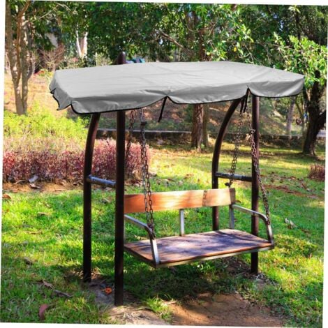 Swing Canopy Replacement, Outdoor Swing Canopy Cover 190T ,190×132×15cm,Grey