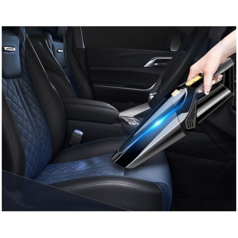 Handheld Vacuum Cleaner, 120W 2200mAh Cordless Rechargeable Table Vacuum Cleaner, Portable USB Charging Vacuum Cleaner with Washable Filter Dryer, for Pet Hair, Kitchen, Office, Car (Cordless Black)