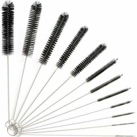 12pcs Tube Cleaning Brush, Cleaning Brush, Tube Cleaning Brush for Glass Bottle Baby Bottle Kettle Keyboard, Pipe Cleaning Brushes, Versail Bottle Cleaning Brush