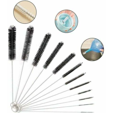 12pcs Tube Cleaning Brush, Cleaning Brush, Tube Cleaning Brush for Glass Bottle Baby Bottle Kettle Keyboard, Pipe Cleaning Brushes, Versail Bottle Cleaning Brush