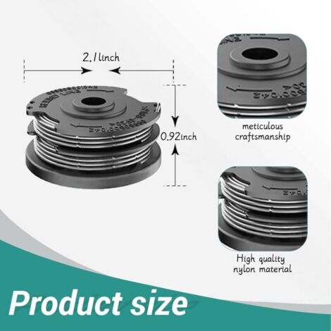Free Felivery 4 Pieces of Line Spools for Bosch Grass Trimmer Spools, Nylon Line Replacement Spool for Bosch F016800351 ART 24, 27, 30 and ART 30 36 LI Strimmer (6.1 m x Ø1.65 mm)