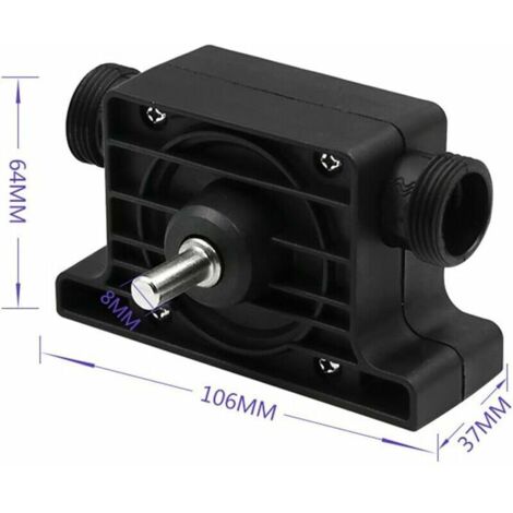 Portable Electric Drill Pump - High Flow Pump - The pump comes standard with two drill chuck connections