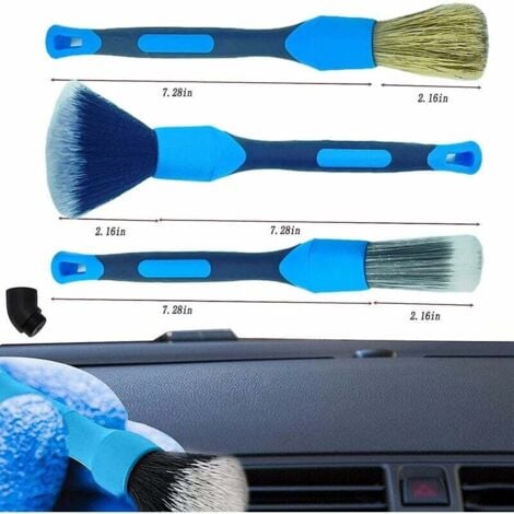 4pcs Car Detail Brush, Car Cleaning Brush Set, Car Cleaning Brush Set, Car Detail Brush, for Car Washing, with Bristle Brush, Angled