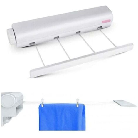 Indoor Wall Mounted Clothes Airer Tendedero De Ropa Retractil