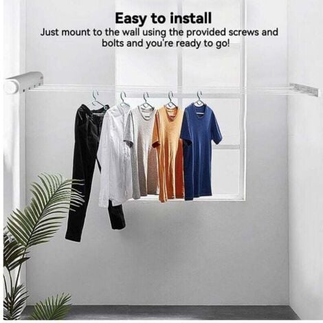 Expandable Wall Mounted Clothes Airer, Wall Mounted Clothes Drying