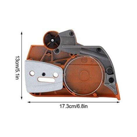 Clutch Sprocket Cover Chainsaw Brake Assembly Chain Clutch Brake Sprocket Cover Left Plate Fit for Fushua 340 345 353 357 359