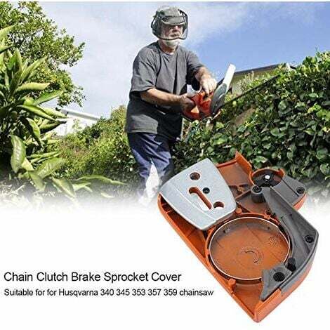 Clutch Sprocket Cover Chainsaw Brake Assembly Chain Clutch Brake Sprocket Cover Left Plate Fit for Fushua 340 345 353 357 359
