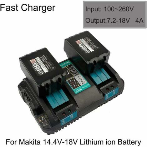 Power Bank Charger New Replacement 2 in 1 DC18RD Lithium-ion Dual Port 14.4-18V 4.0A Tools Fast Charger for Makita BL1830 1850 BL1830 BL1840 BL1850B BL1820 BL18