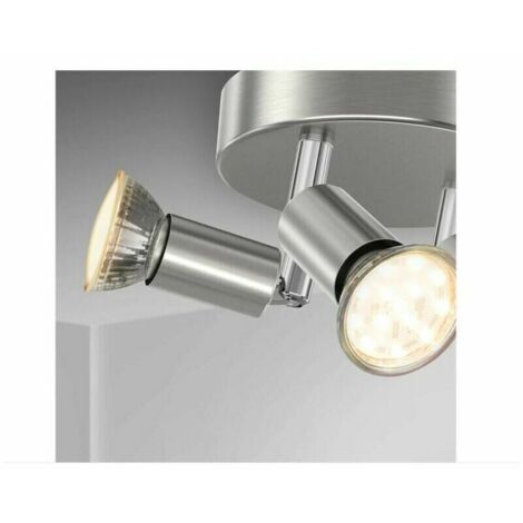 LED spotlight, ceiling light, bathroom lamp, bathroom lamp, IP44, adjustable and tiltable spotlight, 3x GU10, 3 adjustable spotlights, warm light