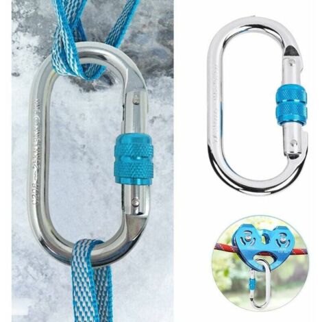 NAXEN NAXEN Zip Line Pulley Tandem Speed Dual Trolley With Oval Carabiner