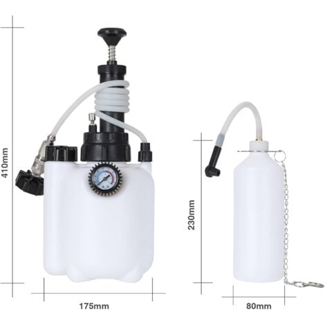 3L Car Brake Bleeder, Brake Fluid Changer with 1L Brake Bleeder Bottle and E20 Standard Adapter, Brake Bleeder Set Available for Most Models in Eur