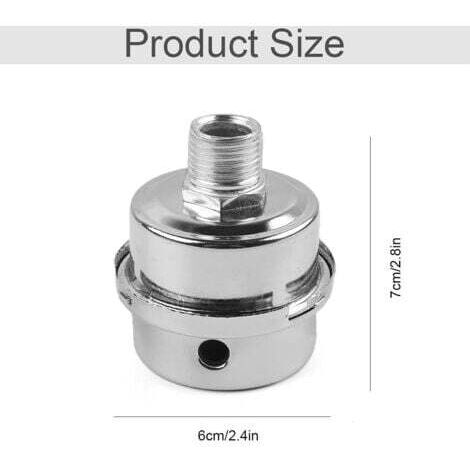 Pack Air Compressor Air Filter Silencer, Metal Air Filter, Muffler Suction Filter for Use in Air Compressor Inlet and Block Dust, Reduce Noise - 16mm