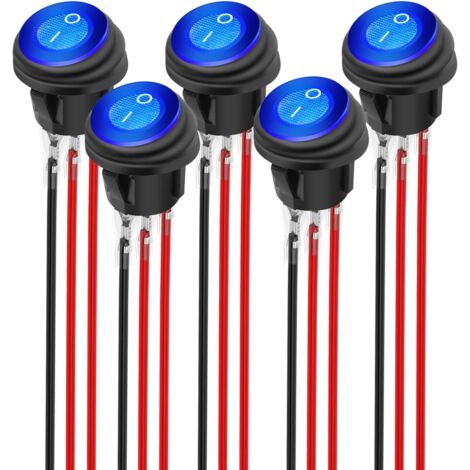 Wasserdichter Wippschalter IP65 Mit Roter LED – 3 Produktbild-Vorschau 3